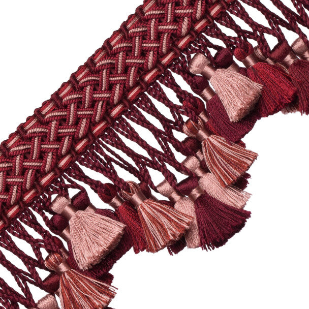 Chevallerie Scalloped Tassel Fringe - Bordeaux
