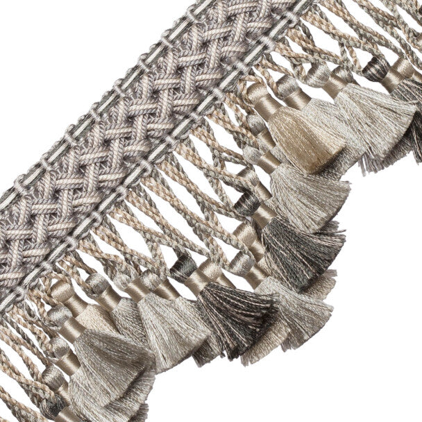 Chevallerie Scalloped Tassel Fringe - Argent