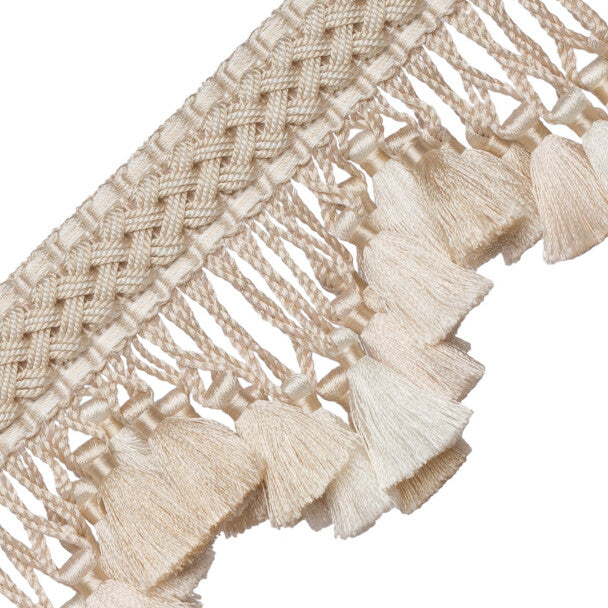 Chevallerie Scalloped Tassel Fringe - Cre'me