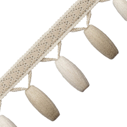 Torero Beaded Fringe - Salt
