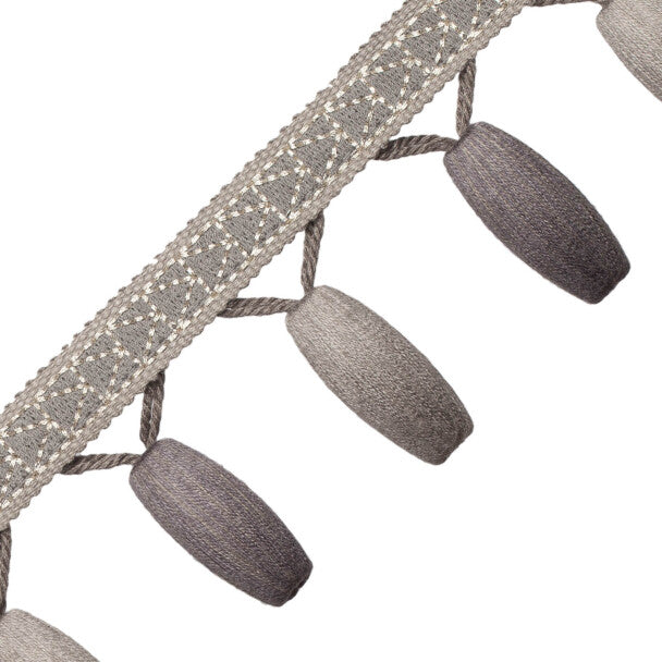 Torero Beaded Fringe - Granite