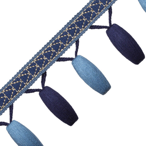 Torero Beaded Fringe - Indigo
