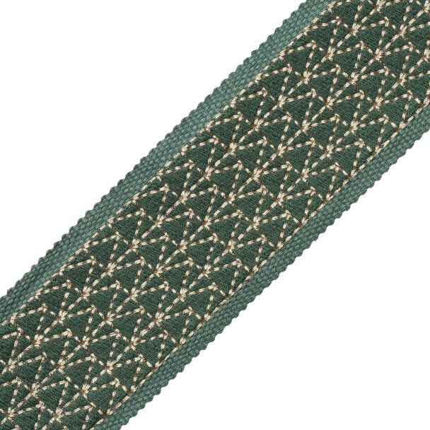 Torero Embroidered Border - Jade