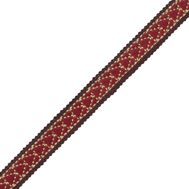 Torero Embroidered Gimp - Cochineal