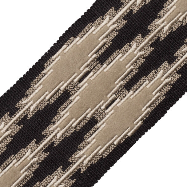 Ojos Appliqué Border - Obsidian