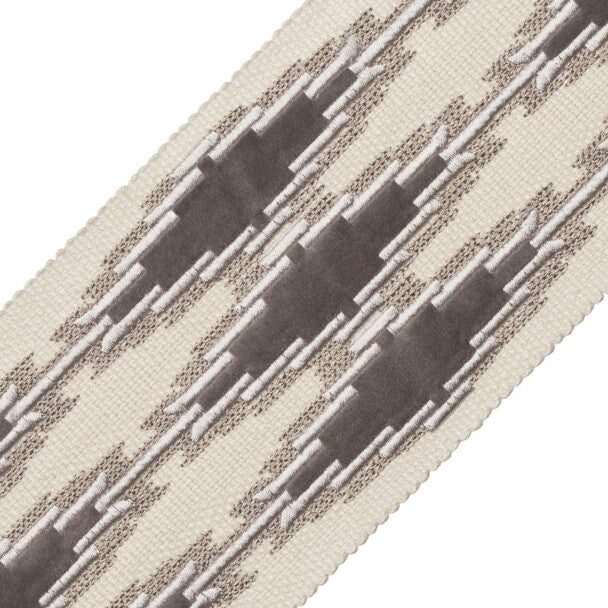 Ojos Appliqué Border - Granite