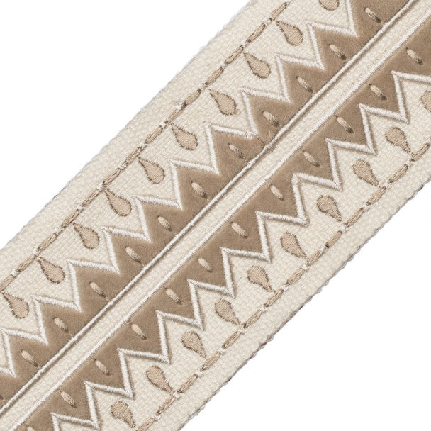 Uxmal Appliqué Border - Salt