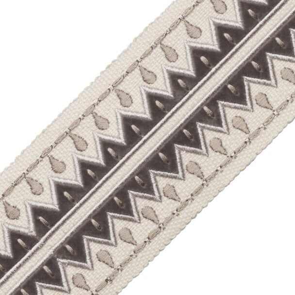 Uxmal Appliqué Border - Granite