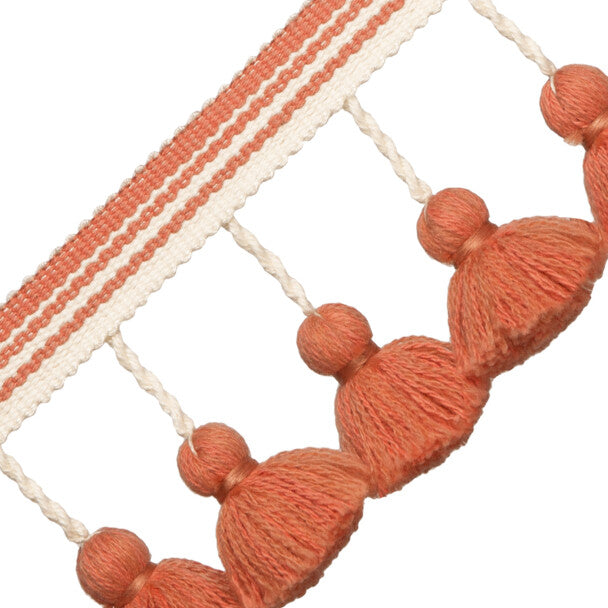 Sorrento Tassel Fringe - Coral