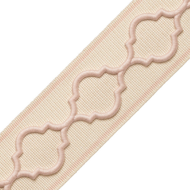 Corinne Embroidered Border - Petal