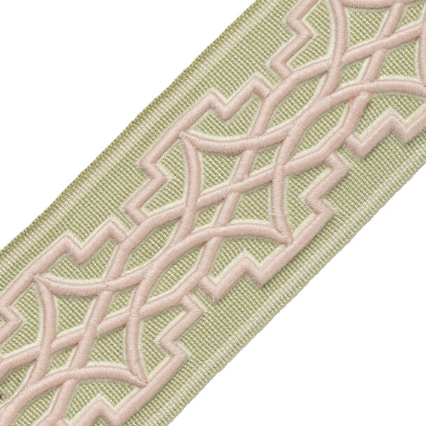 Mireille Embroidered Border - Blossom