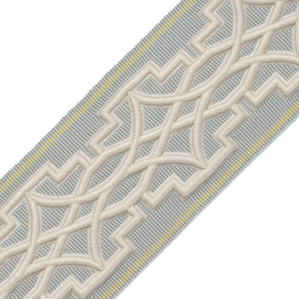Mireille Embroidered Border - Meadow