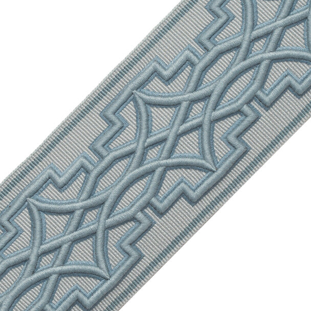 Mireille Embroidered Border - Porcelain