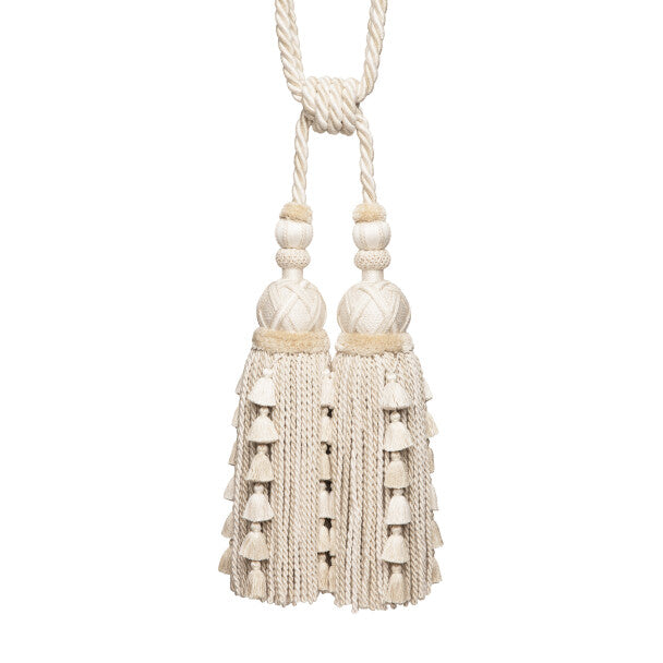 Veronique Double Tassel Tieback - Pearl