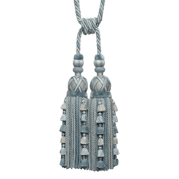 Veronique Double Tassel Tieback - Porcelain