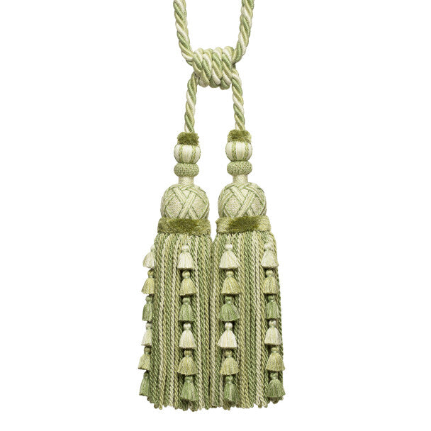 Veronique Double Tassel Tieback - Leaf