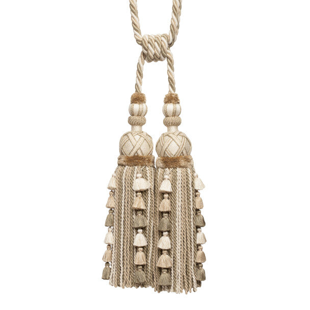 Veronique Double Tassel Tieback - Linen