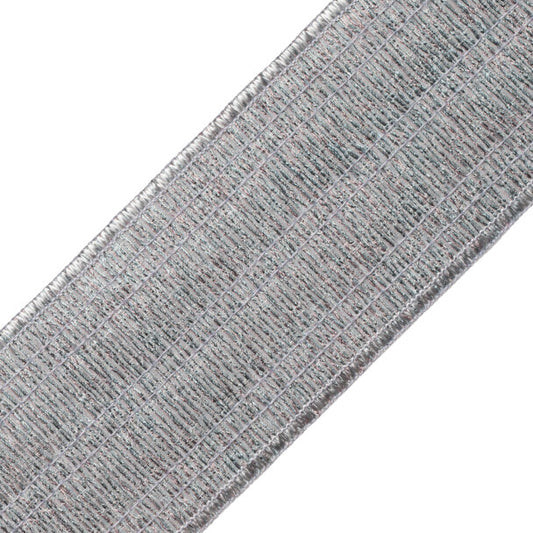 Merengue Pleated Metallic Border - Tidewater