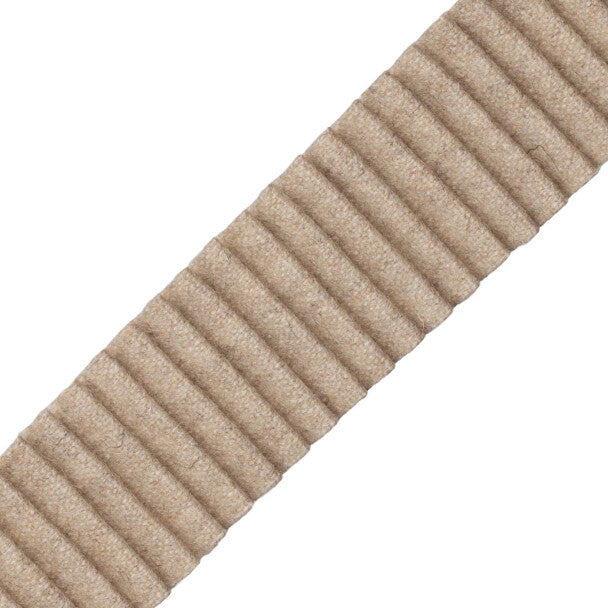 Promenade Pleated Wool Border - Shell