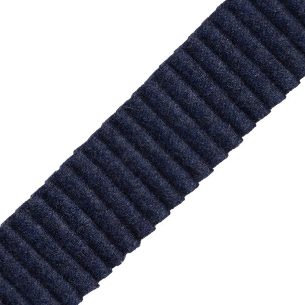 Promenade Pleated Wool Border - Atlantic