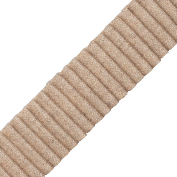 Promenade Pleated Wool Border - Cafe