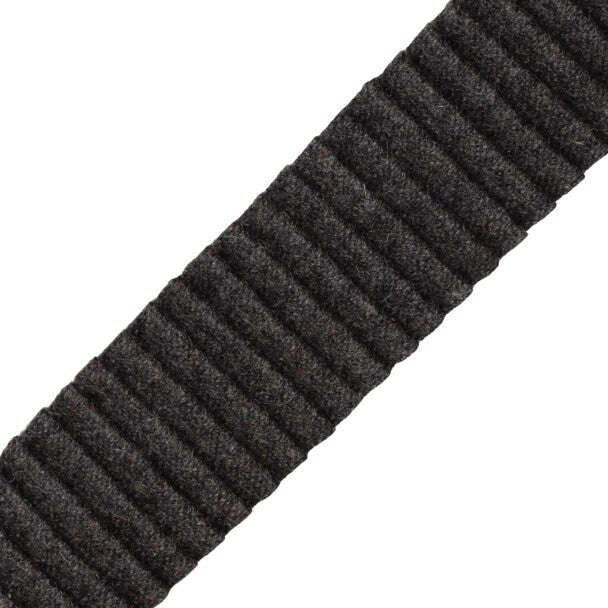 Promenade Pleated Wool Border - Graphite