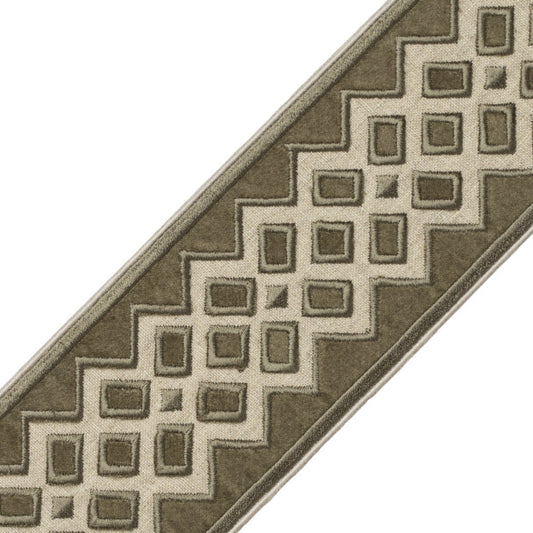 Reine Velvet Border - Olive