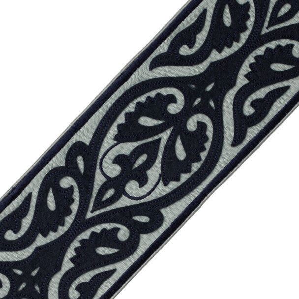 Kempinski Appliqué Border - Dresden Blue