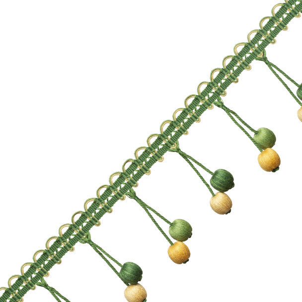 Veranda Linen Beaded Fringe - Jonquille
