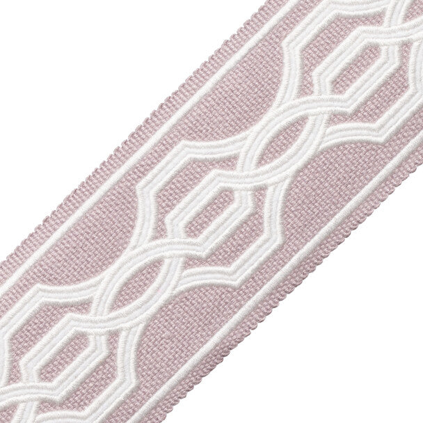 Veranda Linen Appliqué Border - Wisteria
