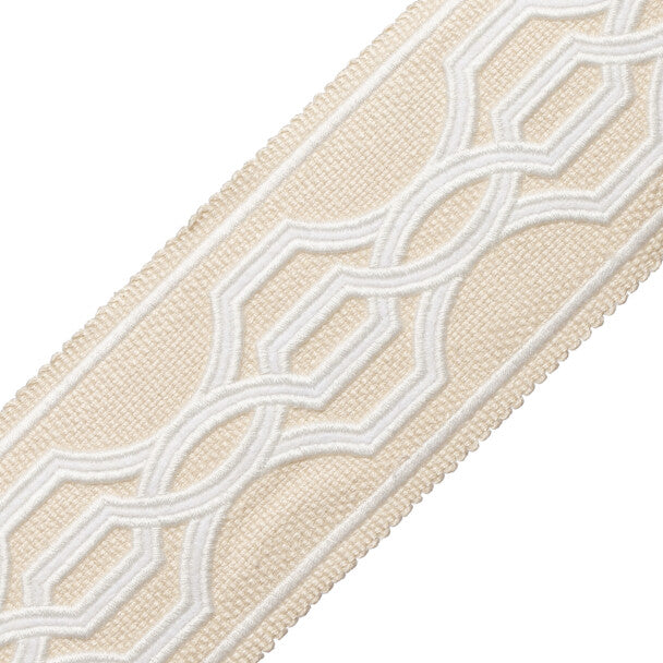 Veranda Linen Appliqué Border - Narcisses