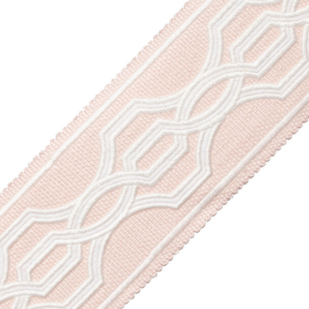 Veranda Linen Appliqué Border - Petal