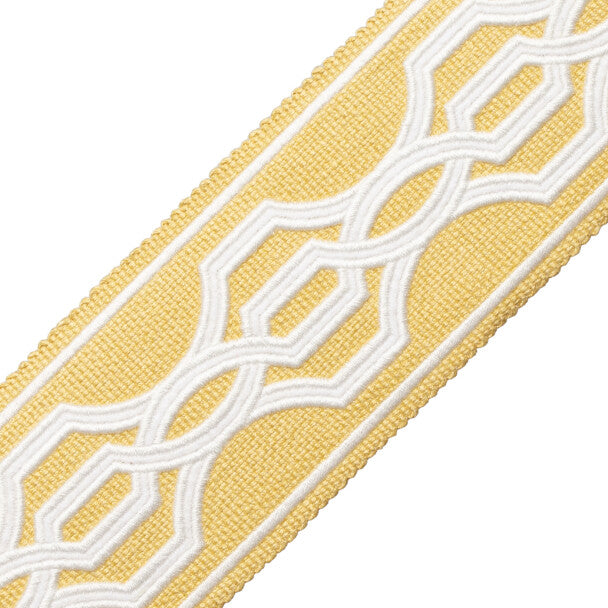 Veranda Linen Appliqué Border - Oro