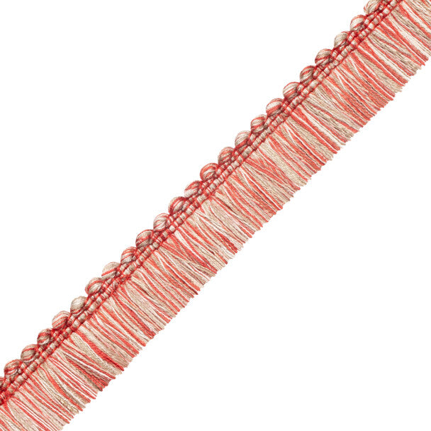 Veranda Linen Brush Fringe - Geranium