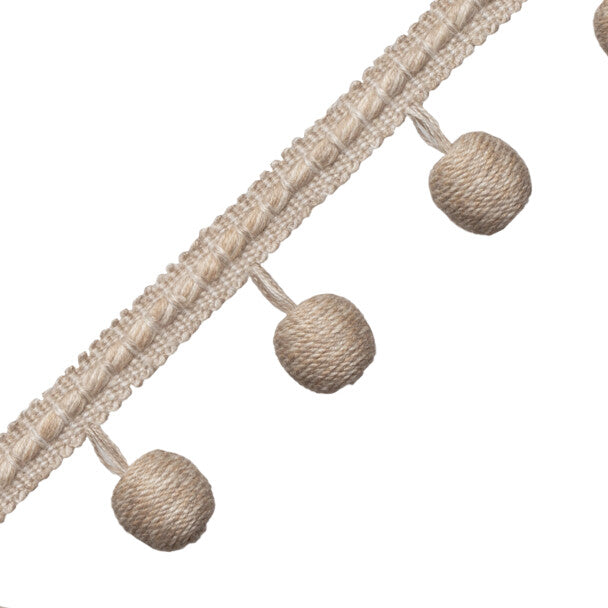 Somerset Beaded Fringe - Flax