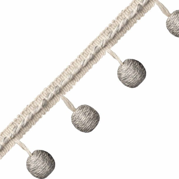Somerset Beaded Fringe - Slate