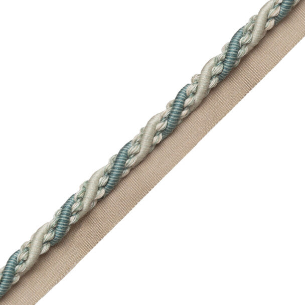5/16" (8 Mm) Tiverton Cord with Tape - Aqua