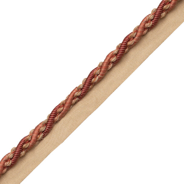 5/16" (8 Mm) Tiverton Cord with Tape - Vermillion