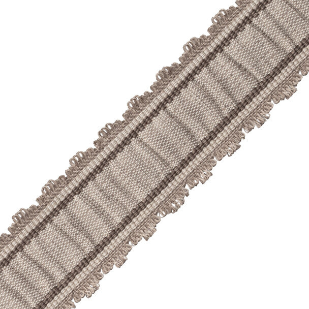 Tiverton Pleated Border - Charcoal