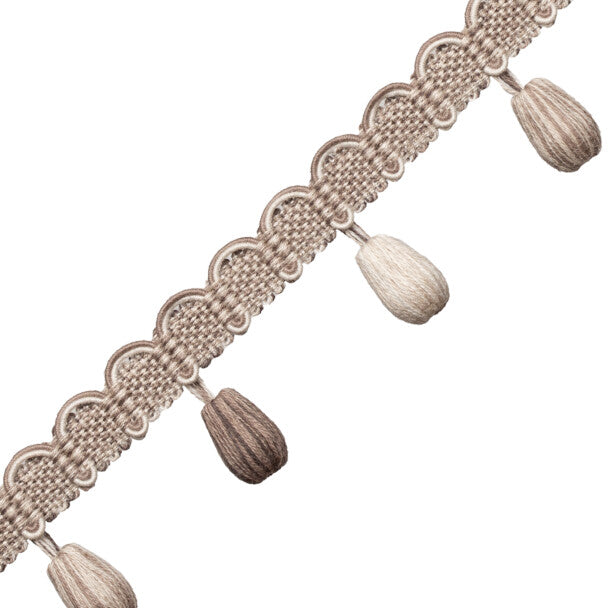 Tiverton Beaded Fringe - Charcoal