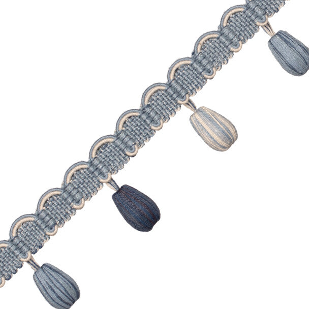 Tiverton Beaded Fringe - Marine