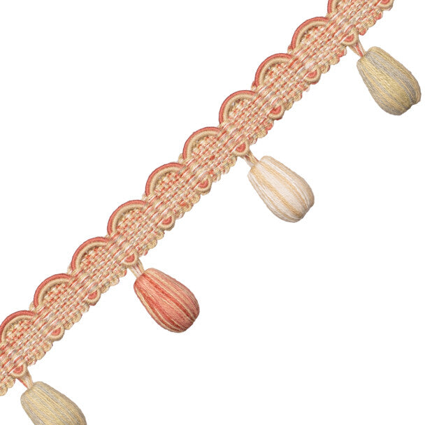 Tiverton Beaded Fringe - Rosewater
