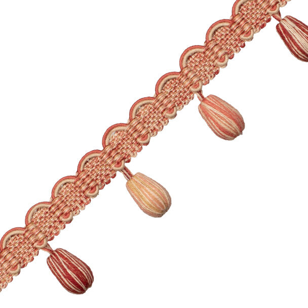 Tiverton Beaded Fringe - Vermillion