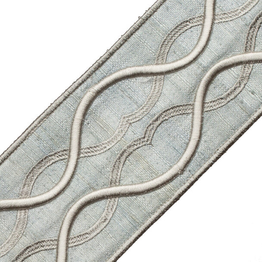 Comet Embroidered Border - Titanium