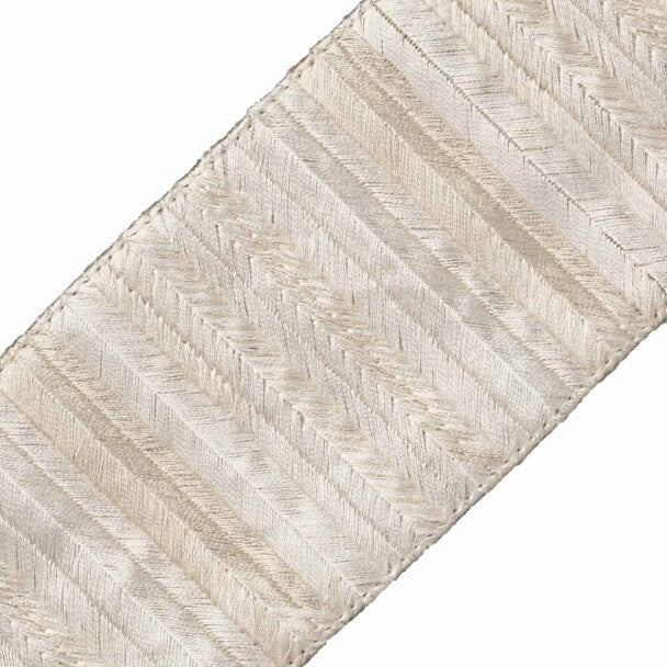 Moonlight Embroidered Border - Crystal
