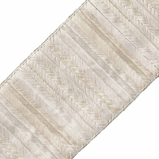 Moonlight Embroidered Border - Crystal