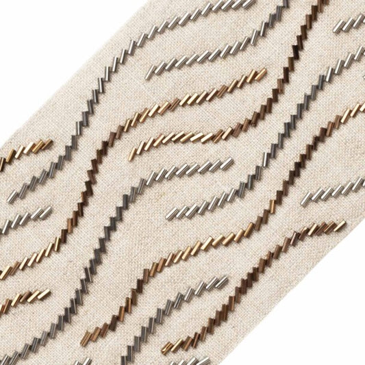 Cosmos Beaded Border - Bronze