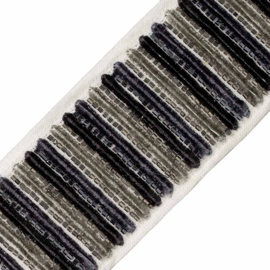 Horizon Velvet Border - Obsidian