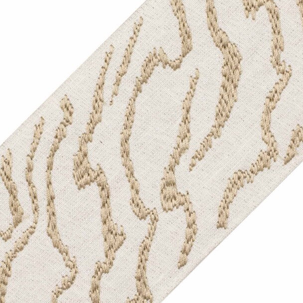 Atmosphere Embroidered Border - Topaz