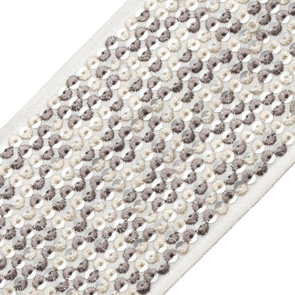 Starlight Sequined Border - Titanium